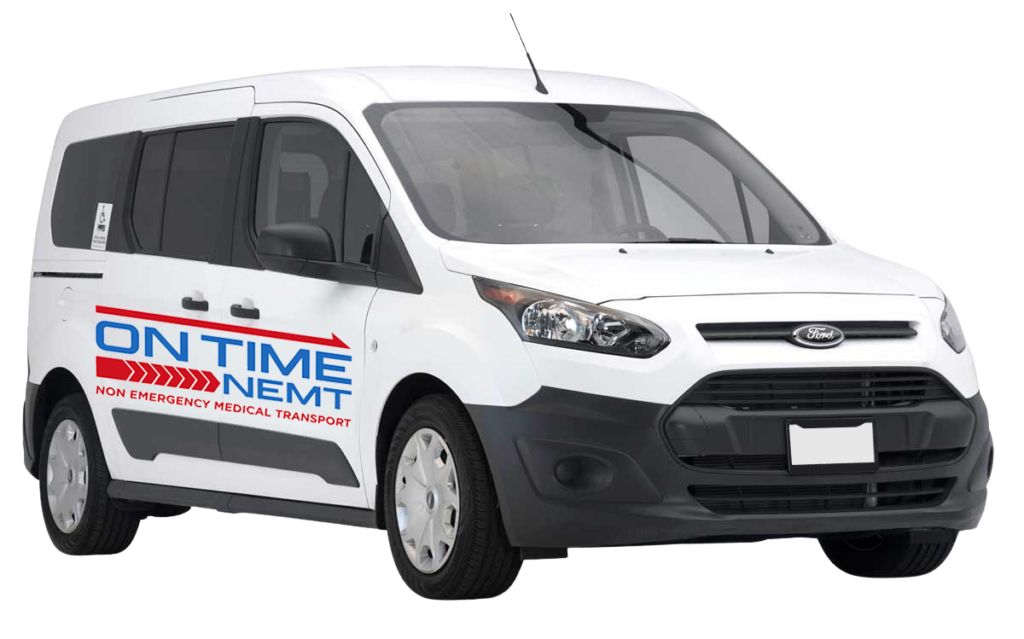 On Time NEMT van providing NEMT transportation in Hampton Roads Virginia