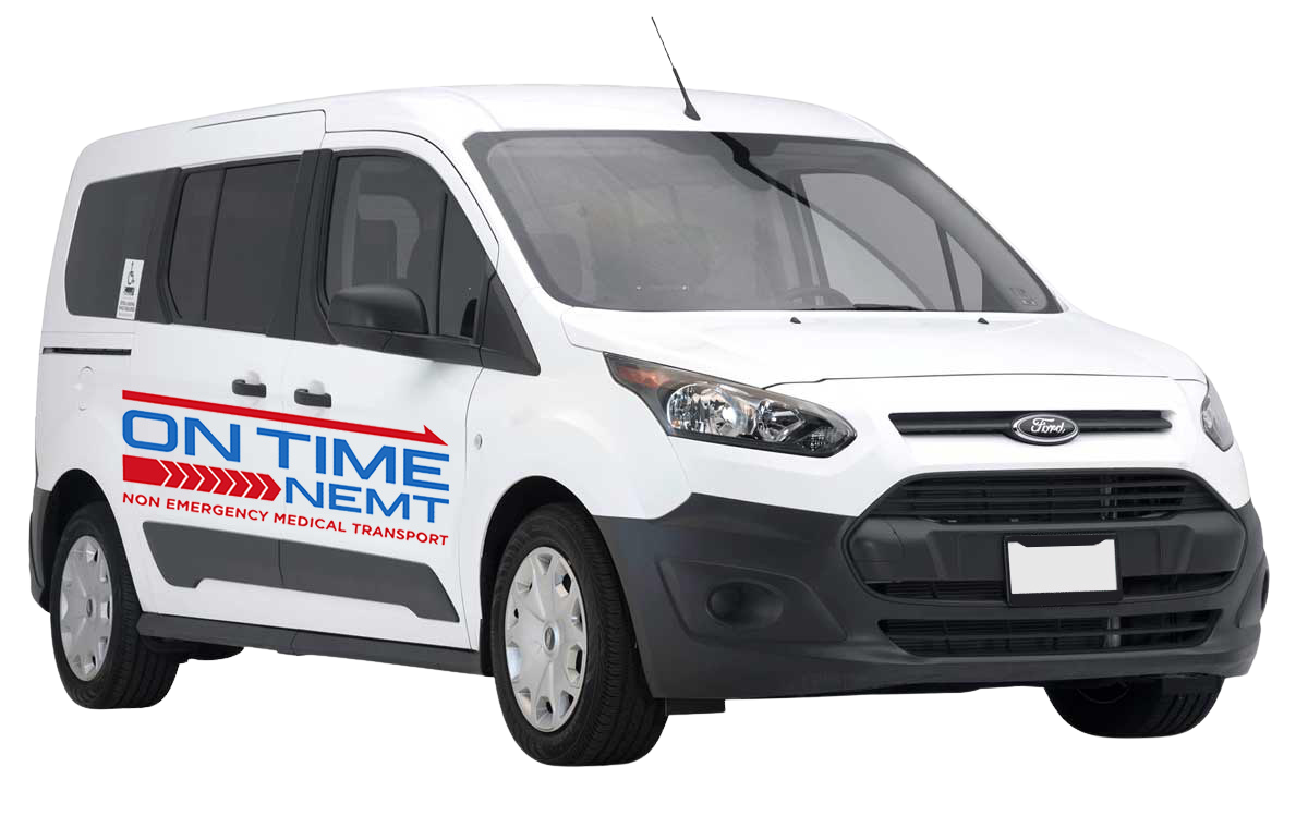 On Time NEMT medical transportation van serving Chesapeake, Virginia