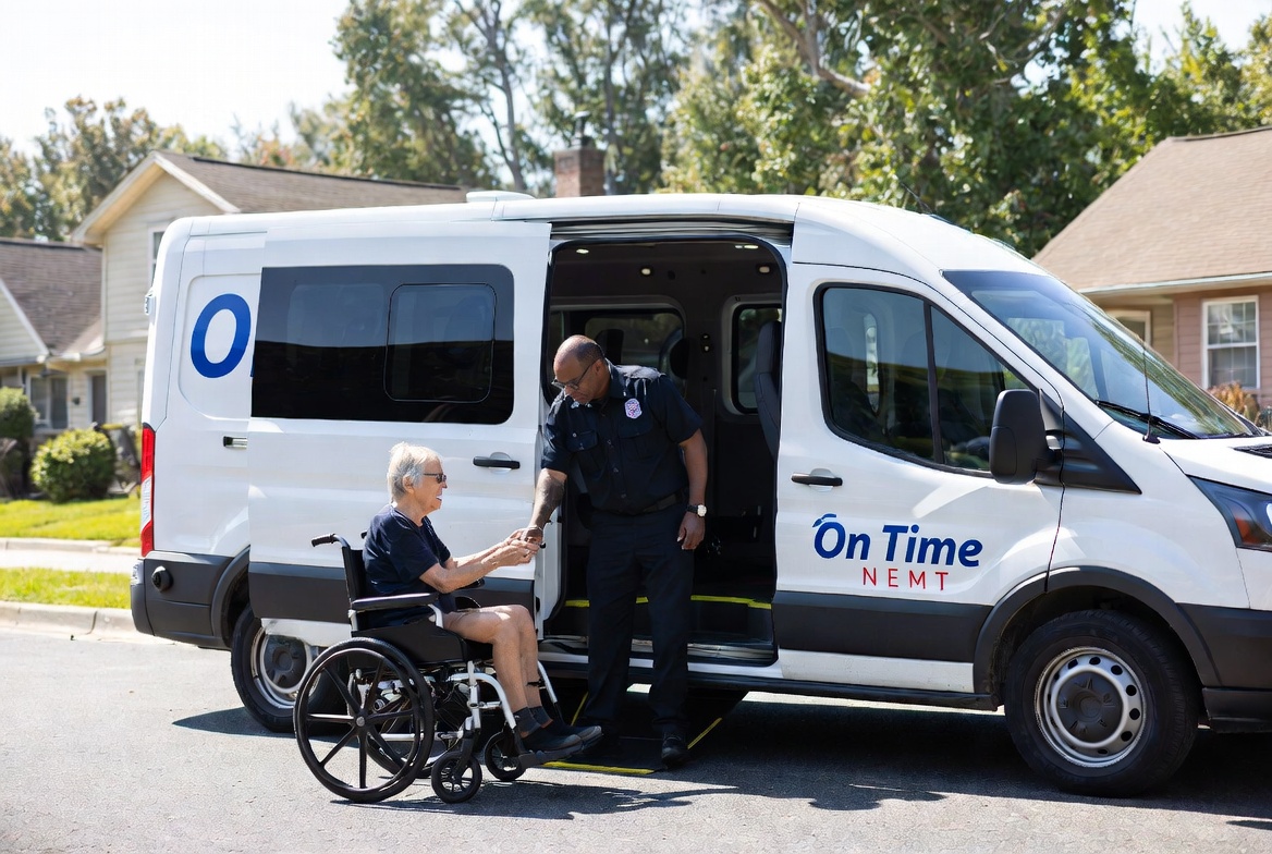 On Time NEMT wheelchair accessible van providing dialysis transportation in Hampton Roads — Chesapeake, Norfolk, Virginia Beach
