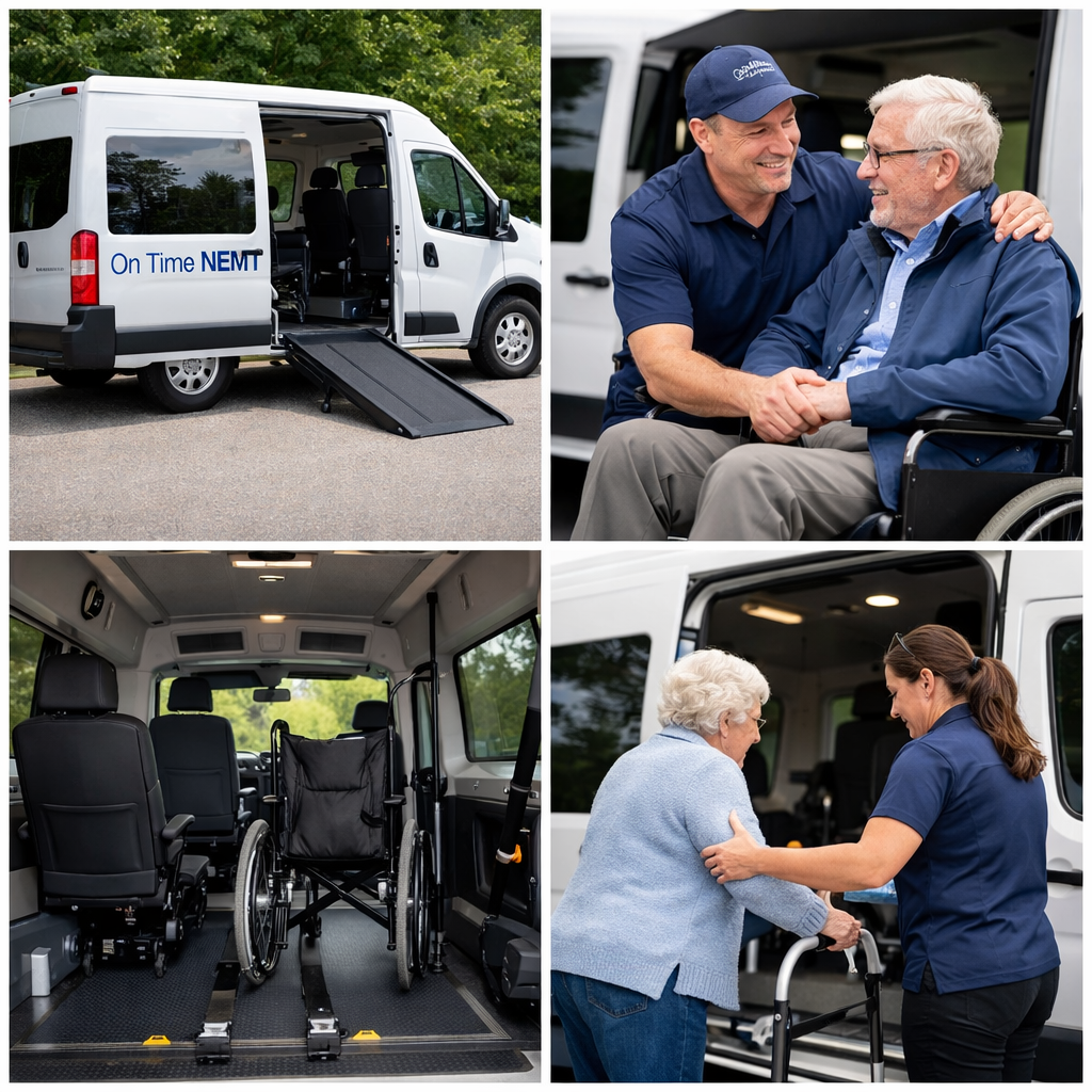 On Time NEMT professional van — private pay medical transportation in Hampton Roads Virginia