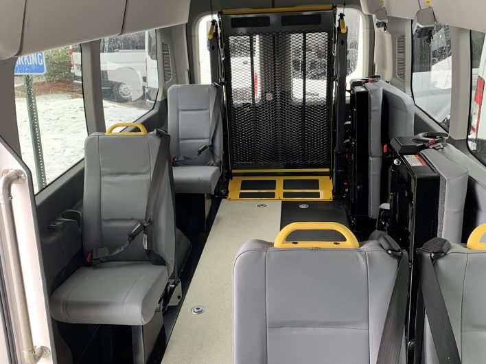 Inside of NEMT Van